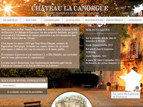 Visuel du projet de Château La Canorgue